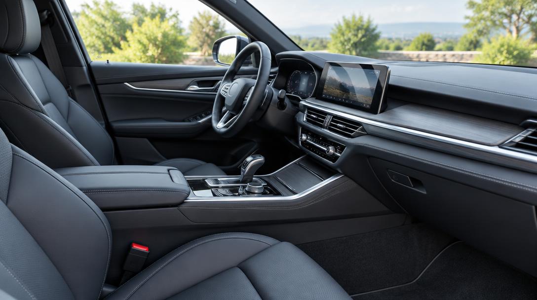 Clean premium car interior and dashboard